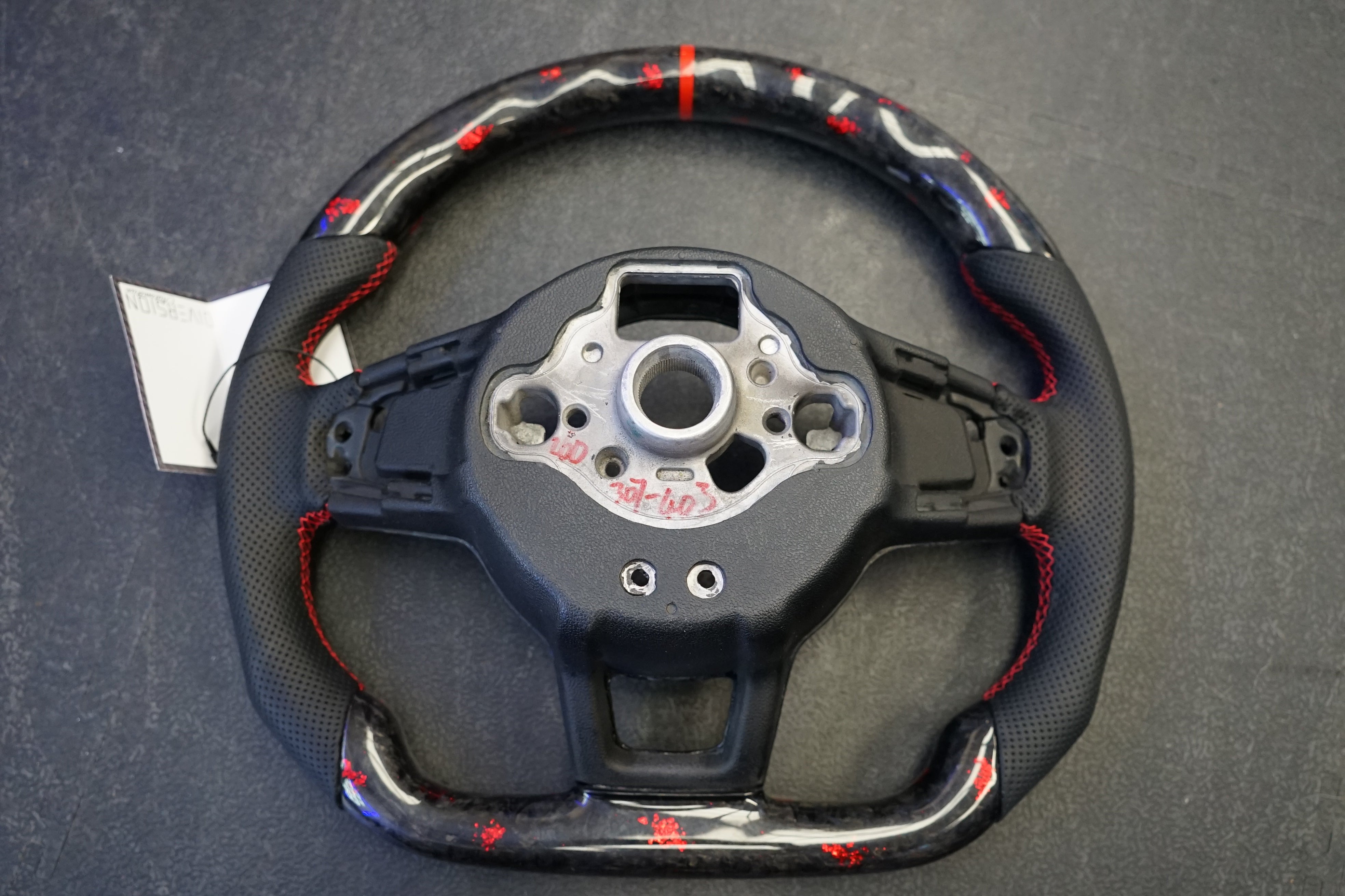 Volkswagen Golf MK7 / MK7.5 Polo MK5 / MK6 Forged Carbon Custom Steering Wheel - SWVWGTIR43