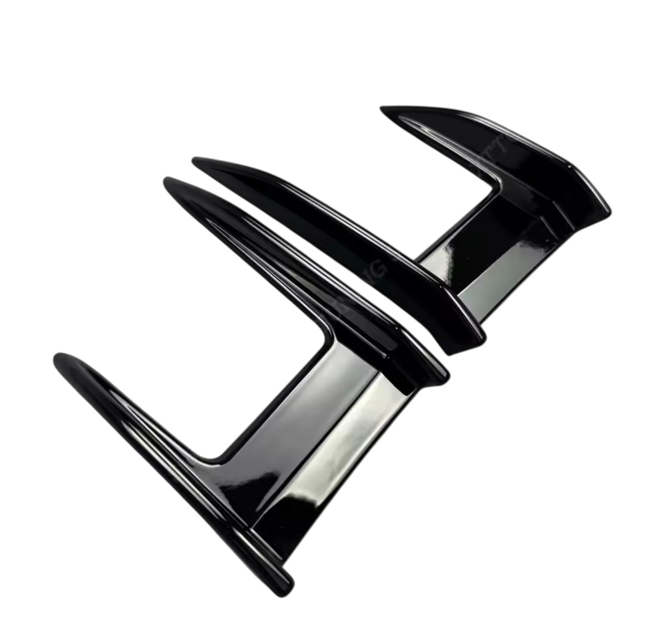 BMW 1 Series F40 Front Bumper Canards Gloss Black | 120i 120d 128ti M135i | 2019–2023