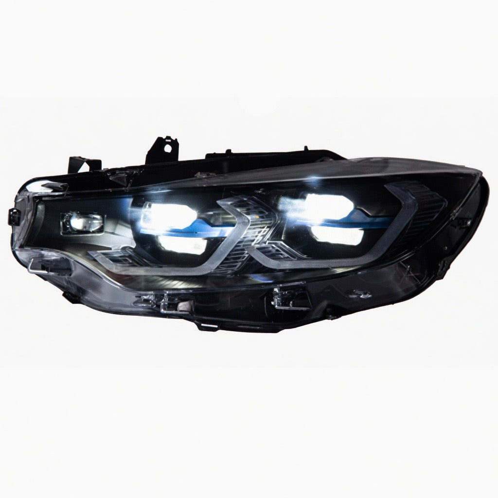 BMW 3 Series Dual Colour White | Yellow DRL Laser Projector Style LED Headlights (F30/F31 Models-2018)