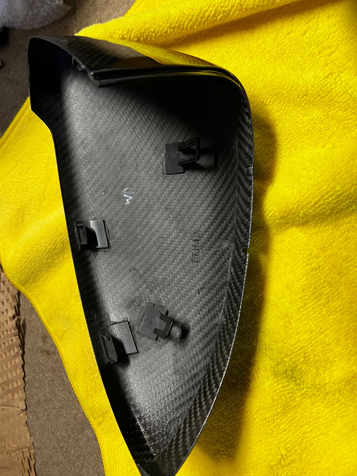 CLEARANCE 8015 -volkswagen VW Golf MK7 / MK7.5 Genuine DRY Carbon Fibre Wing Mirror Covers (2013- 2019)