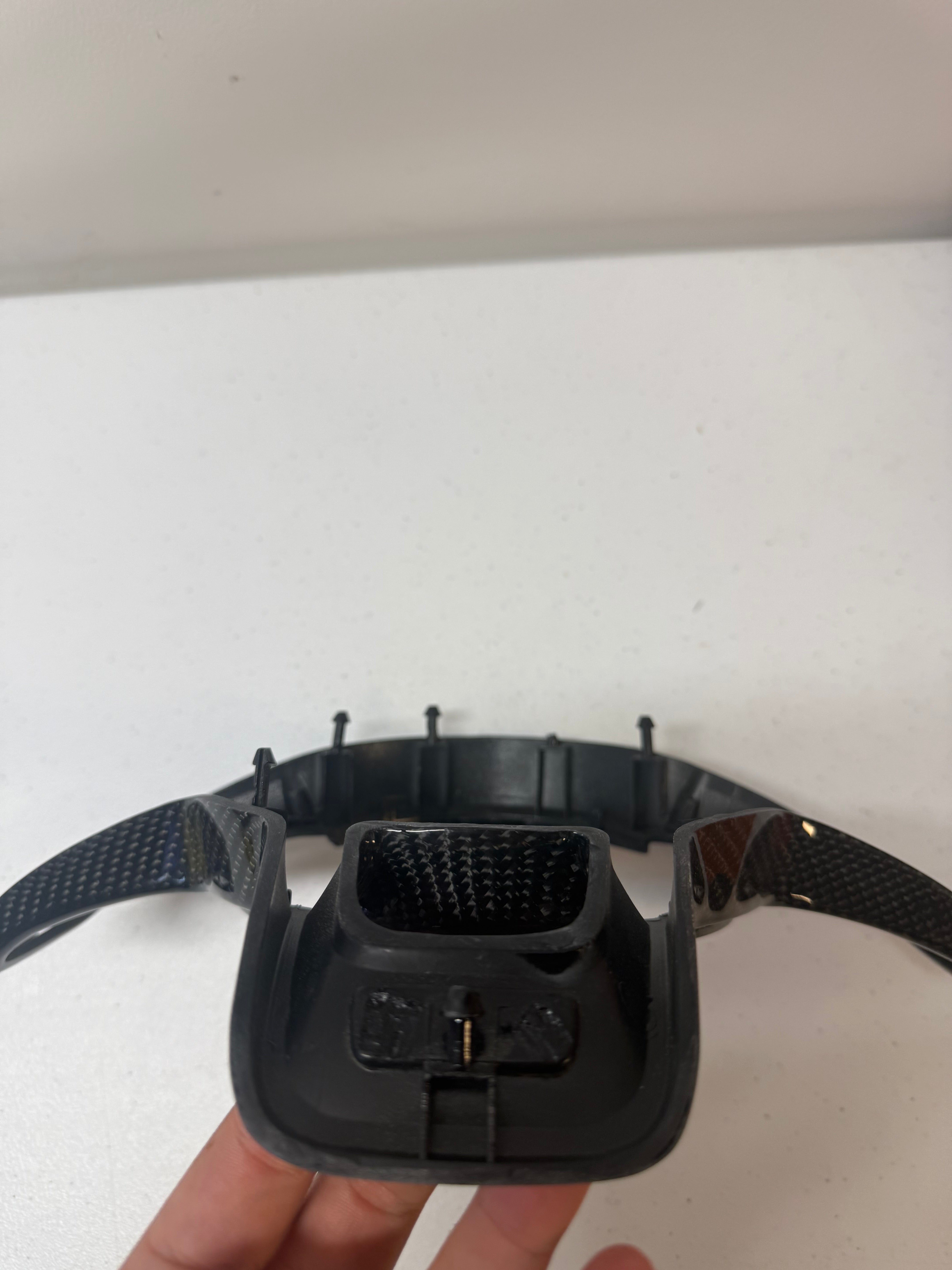 **CLEARANCE**-Volkswagen Golf / Polo Button Trim (GTI / R / GTD / GTE) Custom Carbon Surround