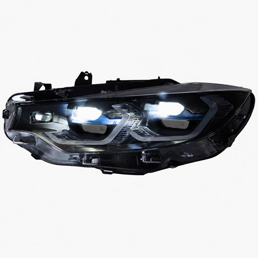 BMW 3 Series Dual Colour White | Yellow DRL Laser Projector Style LED Headlights (F30/F31 Models-2018)