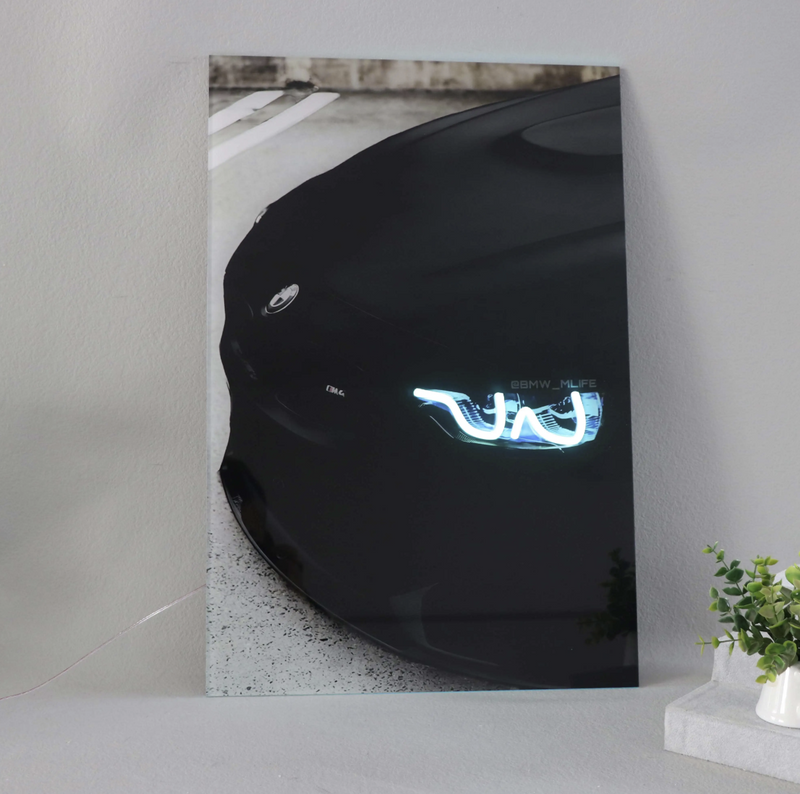 BMW M4 F82 LED Acrylic Wall Art / 60x40cm - DIVERSION