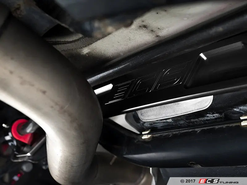 ECS Tuning Rear Subframe Brace - Black Anodized MQB