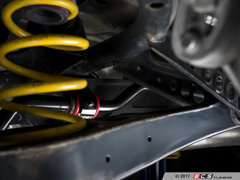 ECS Tuning Rear Subframe Brace - Black Anodized MQB