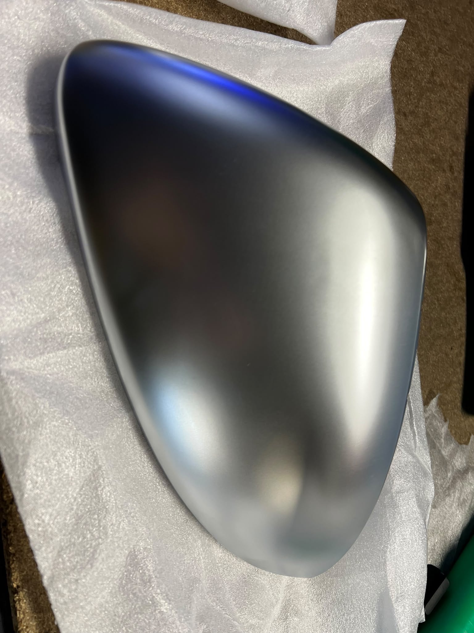 CLEARANCE 8010 - Volkswagen Golf MK7/7.5 Satin Chrome Wing Mirror Covers (Satin Silver Chrome)
