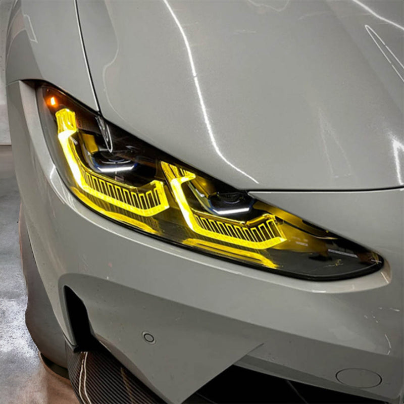 BMW 4 Series / I4 / M4 G80 G82 Laser Style Yellow DRL Module Kit (2019+ Models)