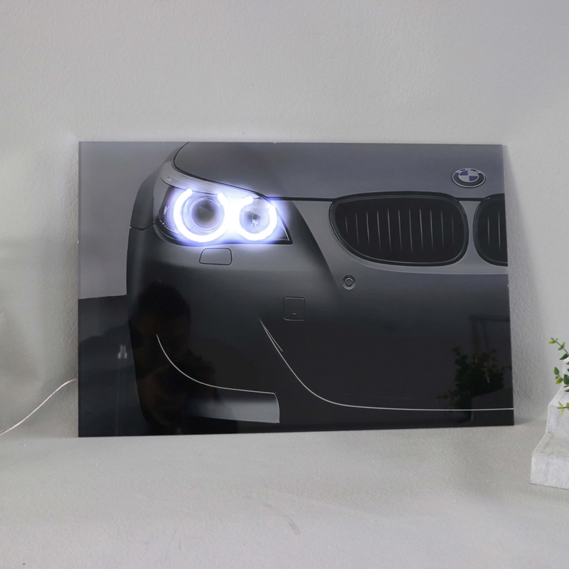 Custom LED Gloss Car Canvas Wall Art - Customise Yours / 60x40cm - DIVERSION