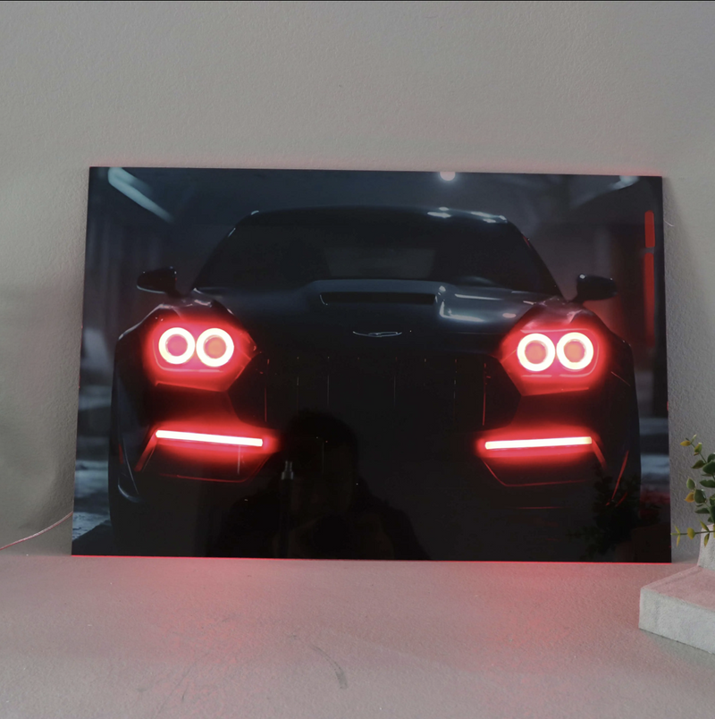 Custom LED Gloss Car Canvas Wall Art - Customise Yours / 60x40cm - DIVERSION