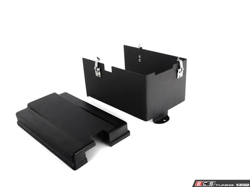 ECS Tuning Matte Black / Carbon Fibre Battery Cover Kit - MK8 GTI / Golf R