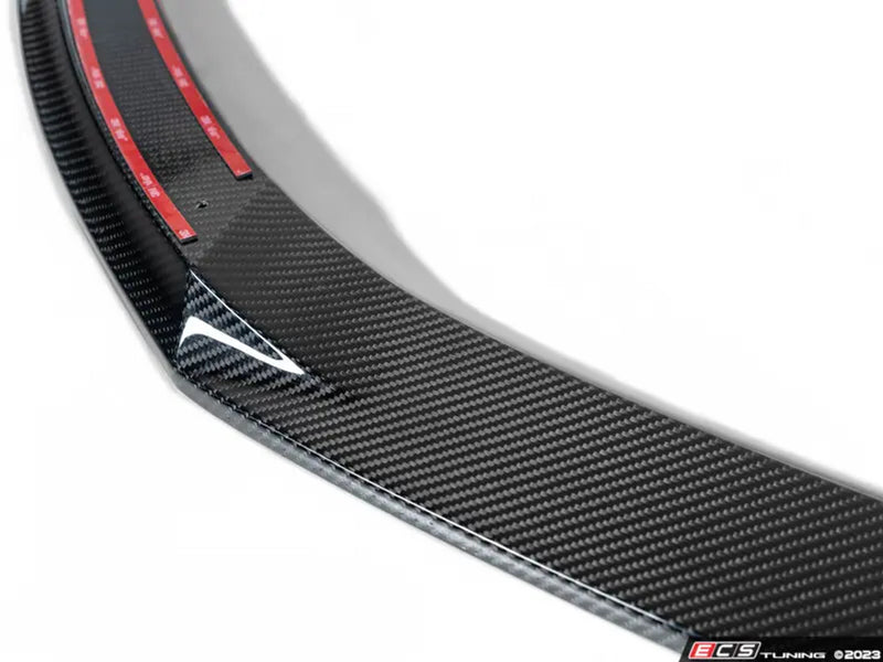 ECS Tuning Carbon Fiber Front Lip Spoiler (Saloon / Sedan ONLY) - 8V (Pre-Facelift) 15-16 S3 / A3 S-Line