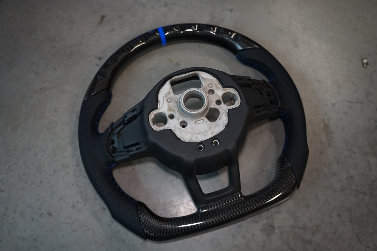Volkswagen Golf MK7 / MK7.5 Polo MK5 / MK6 Carbon Fibre Steering Wheel - IN STOCK | SWVWGTIR55