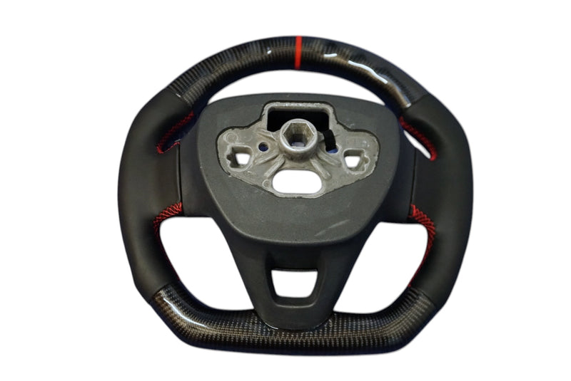 Ford Fiesta MK8 / Focus MK4 Custom Leather Steering Wheel - SWFIESTAMK84