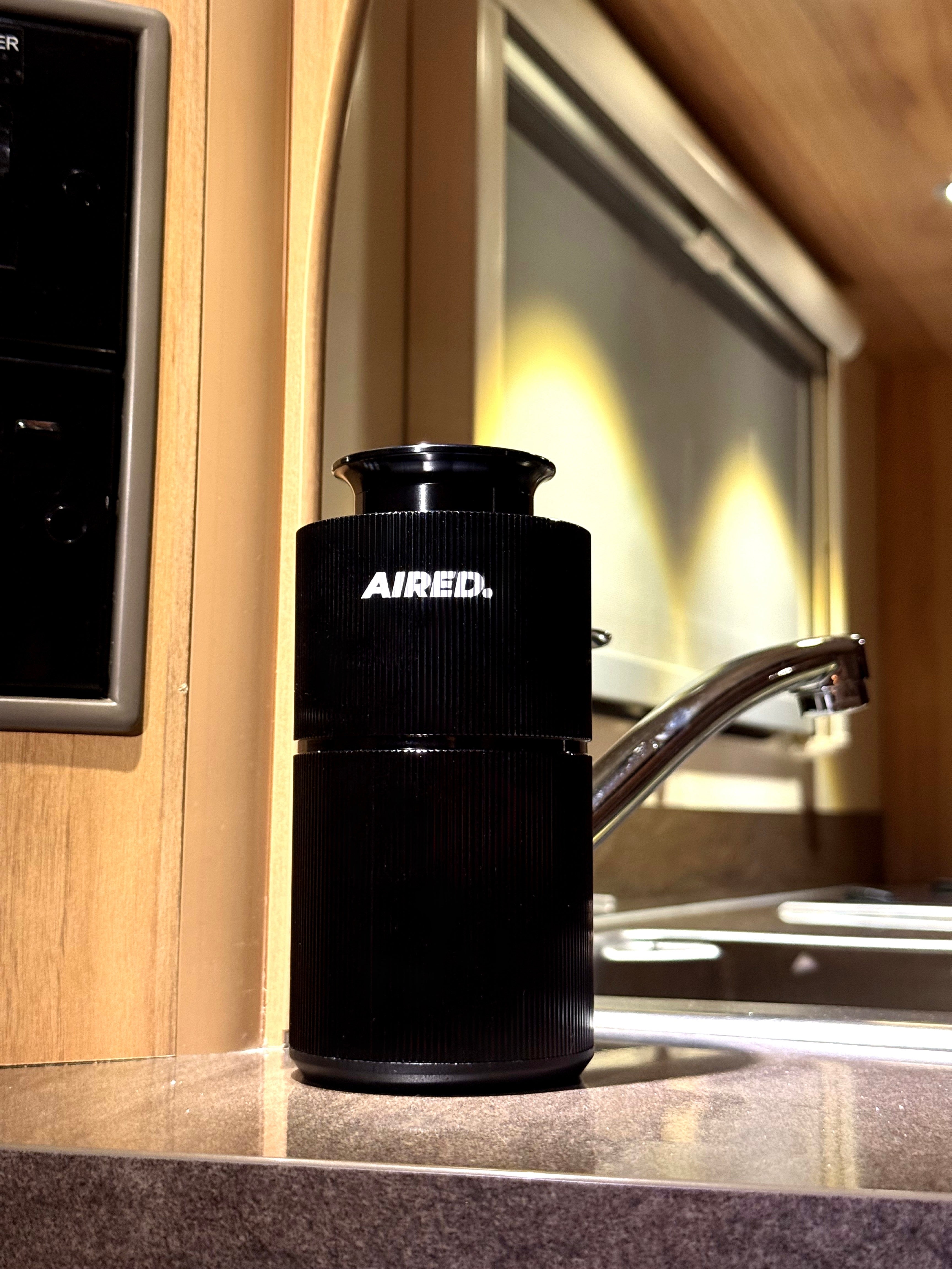 PRO1 In-Car / Home Mini Luxury Electronic Rechargeable Essential Oils Diffuser By AIRED. (BLACK)