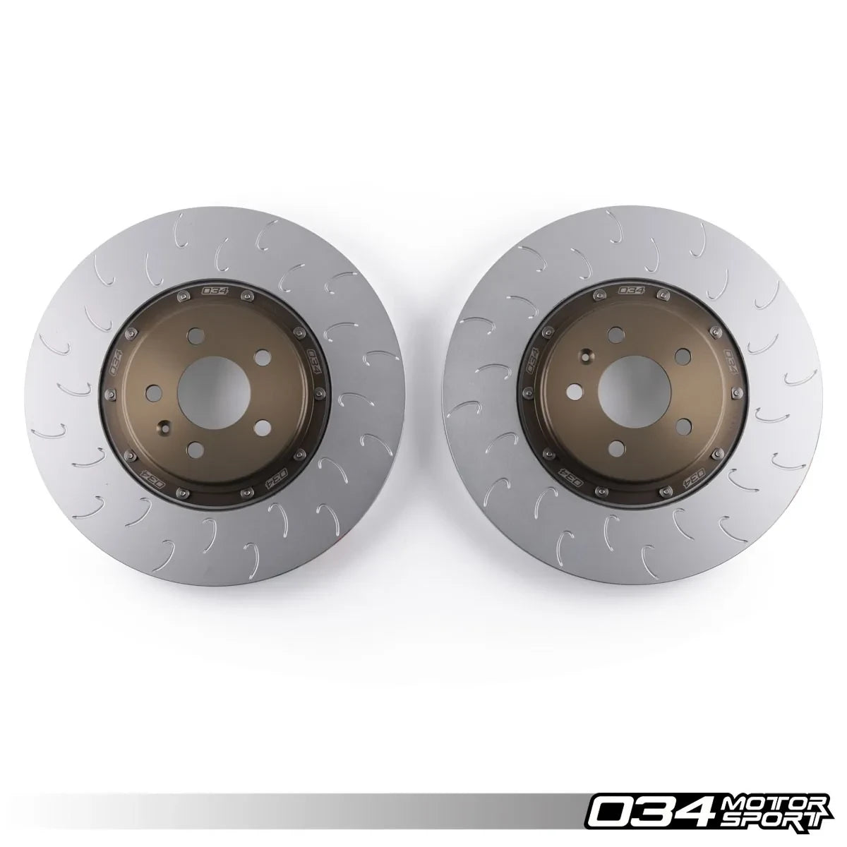 034Motorsport 2-Piece Floating Front Brake Rotor Upgrade Kit - Audi B10 S5