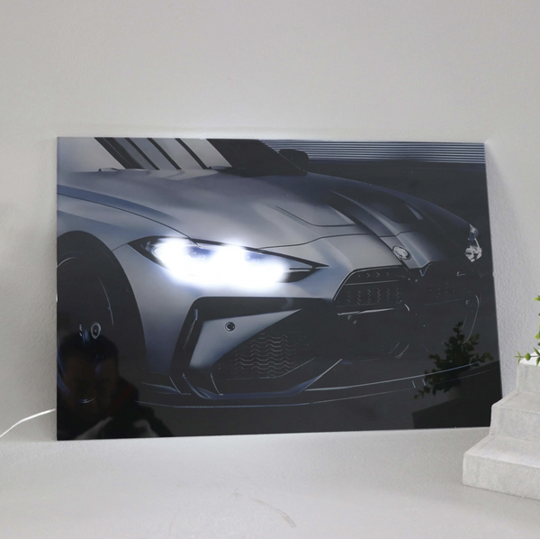 BMW M4 G82 LED Acrylic Wall Art / 60x40cm - DIVERSION