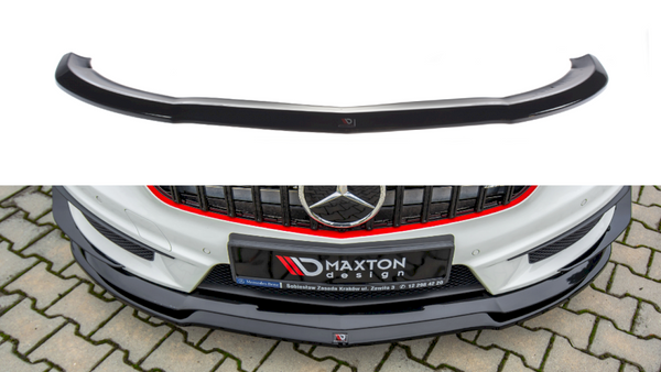 **CLEARANCE** 119 - Maxton Design Front Splitter for Mercedes A45 AMG W176 (Pre-Face 2013-2015) - Textured