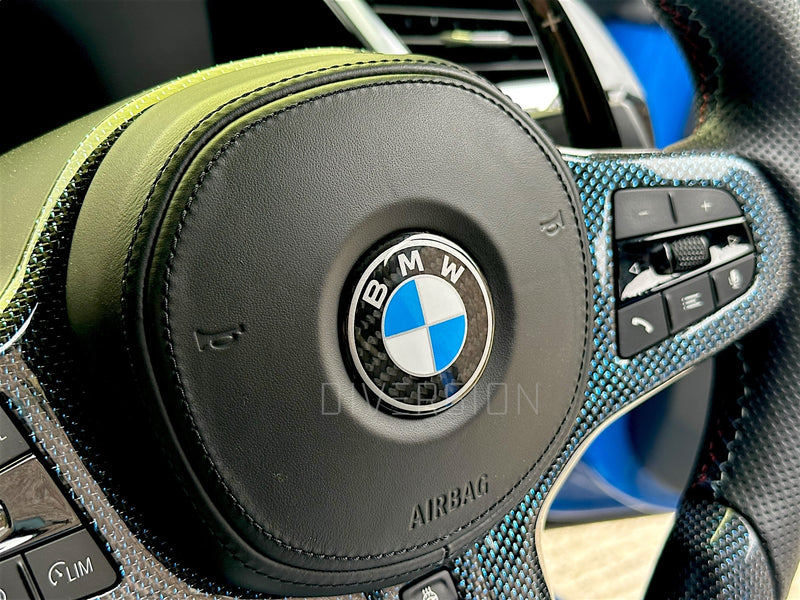 BMW G Series / Chassis Carbon Fibre Steering Wheel Airbag Logo