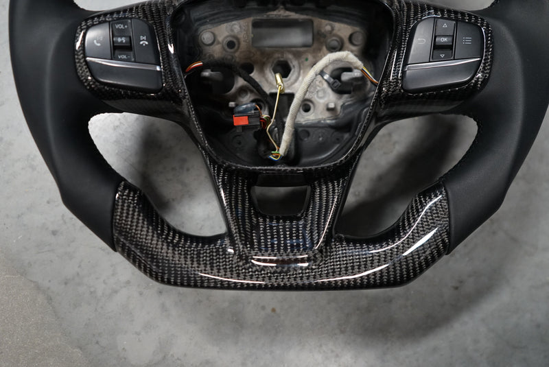 Ford Transit Custom 2018+ Carbon Fibre Steering Wheel - SWTRANCUS6