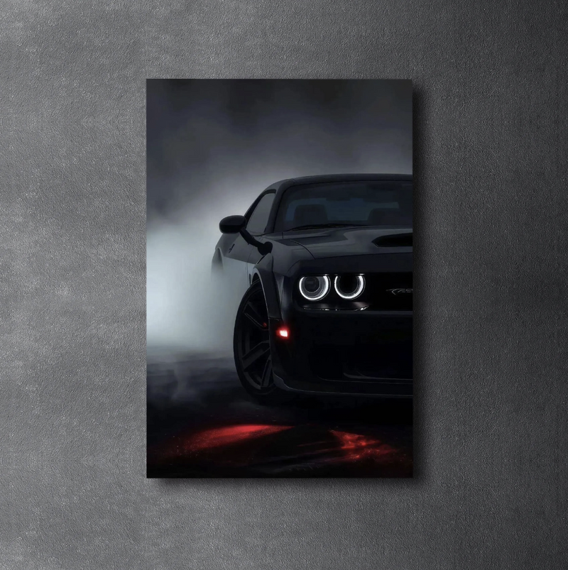 DODGE CHALLENGER 2 LED Acrylic Wall Art / 60x40cm - DIVERSION