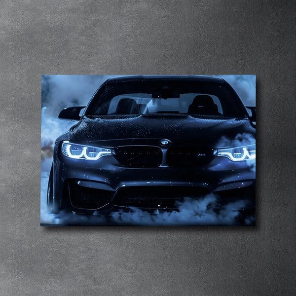 BMW M3 F80 BLACK LED Acrylic Wall Art / 60x40cm - DIVERSION