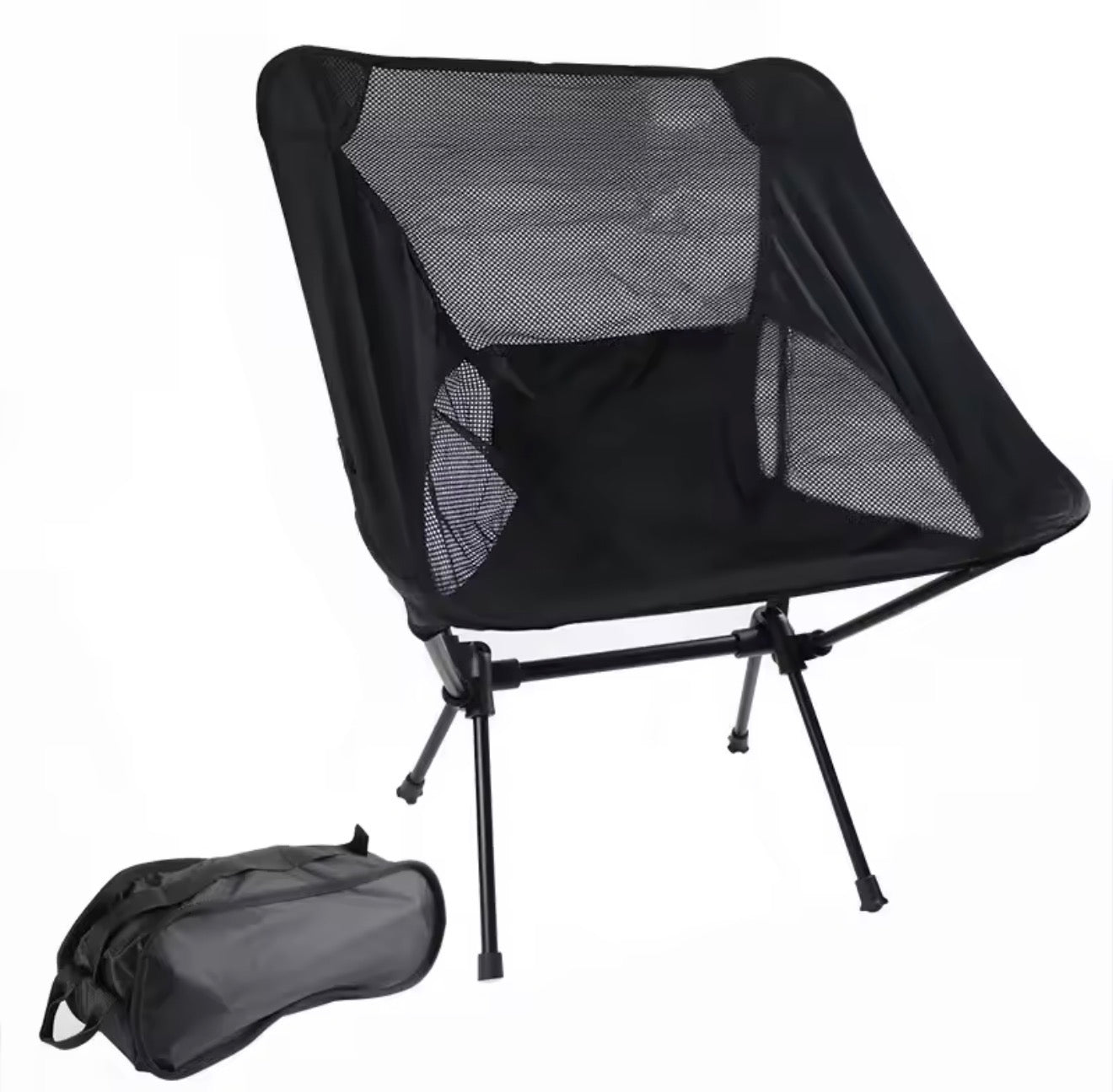 Compact Fold Away Storage Saving Camping Chair & Carry Bag