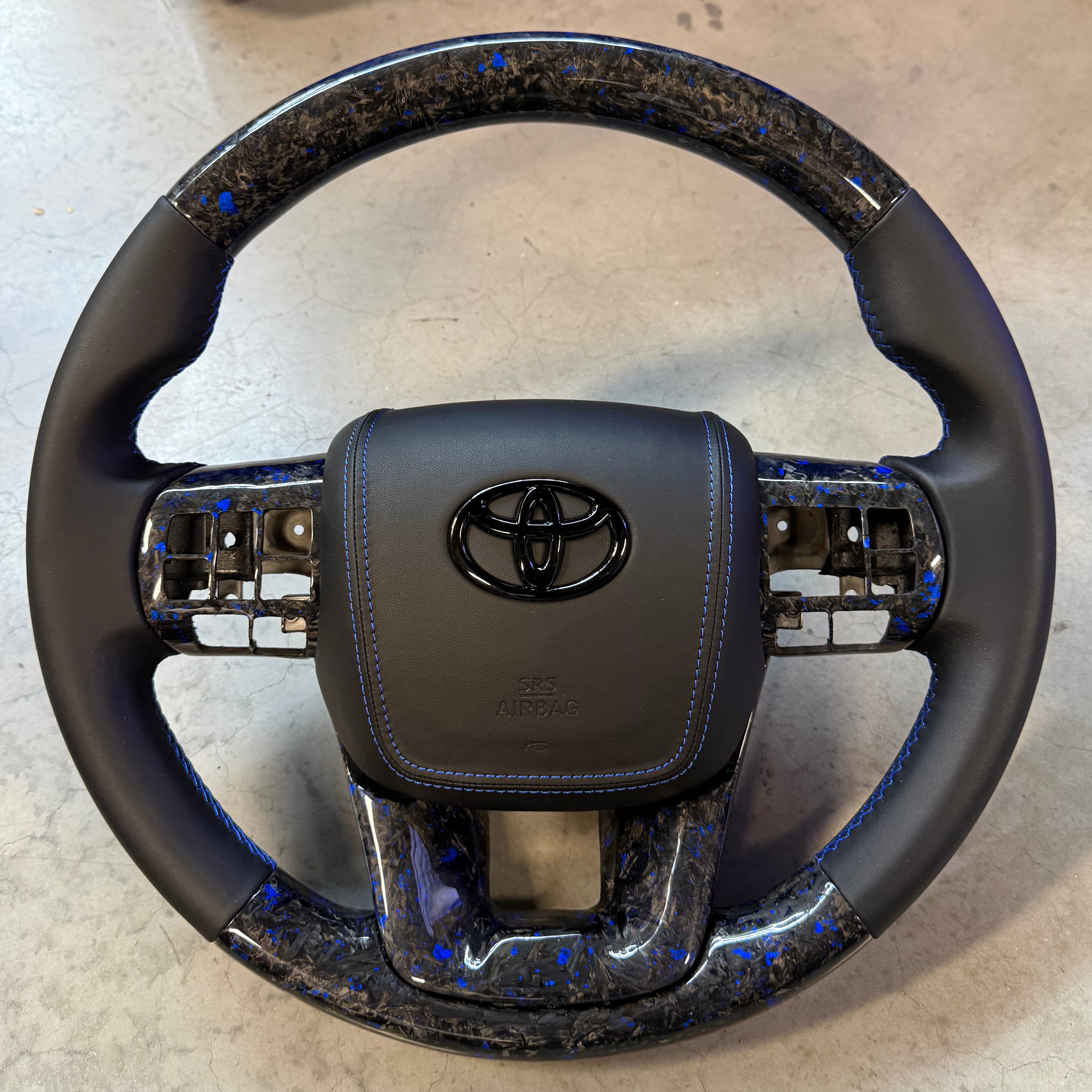 Toyota Hilux Custom Carbon Fibre / Leather Steering Wheel (2016-2026)