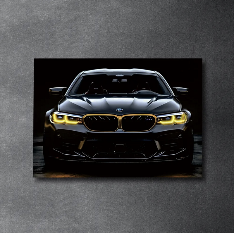 Custom LED Gloss Car Canvas Wall Art - Customise Yours / 60x40cm - DIVERSION