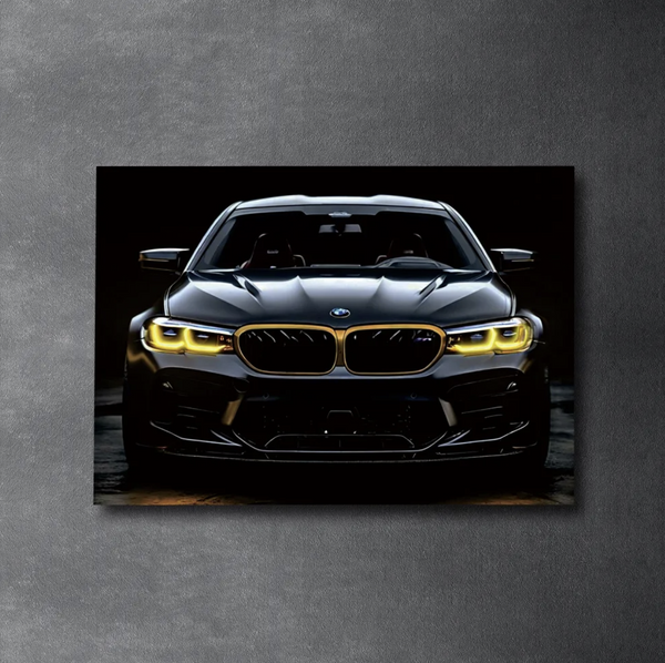 BMW M5 COMPETITION LED Acrylic Wall Art / 60x40cm - DIVERSION