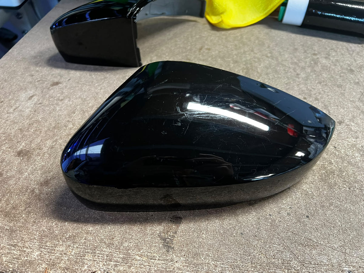 CLEARANCE 8011 - Volkswagen Polo MK5 6R/6C Gloss Black Mirror Covers (2009-2017)