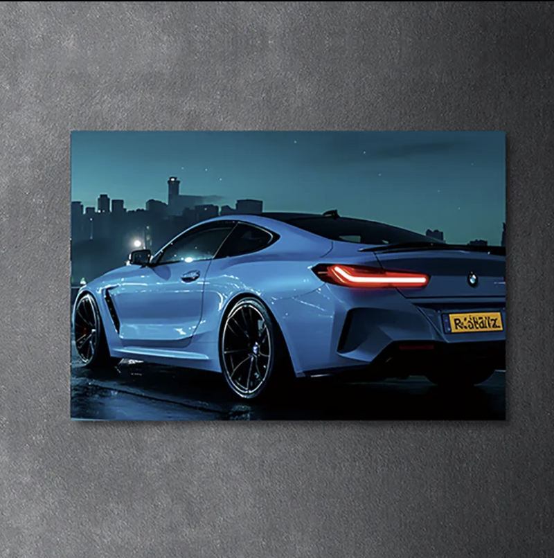 Custom LED Gloss Car Canvas Wall Art - Customise Yours / 60x40cm - DIVERSION