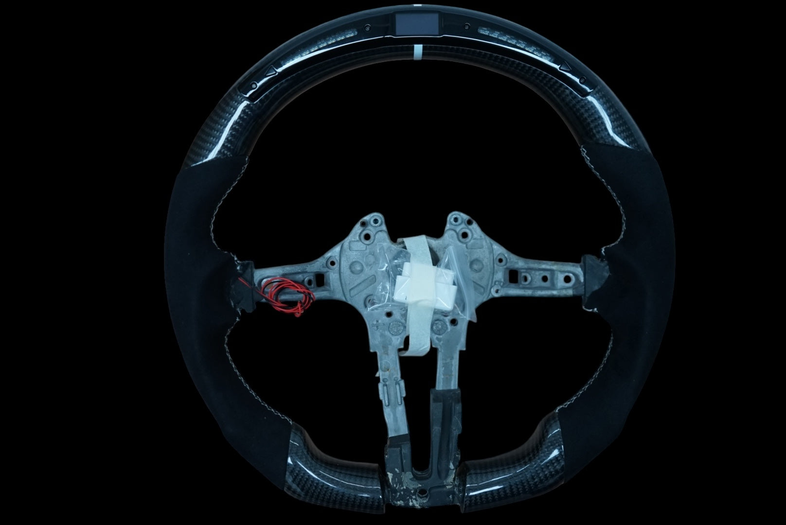 BMW 1, 2, 3, 4, 5 Series LED Carbon Fibre Steering Wheel (IN STOCK - SWBMWF4)