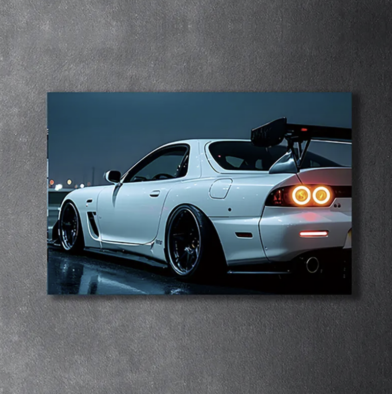 Custom LED Gloss Car Canvas Wall Art - Customise Yours / 60x40cm - DIVERSION