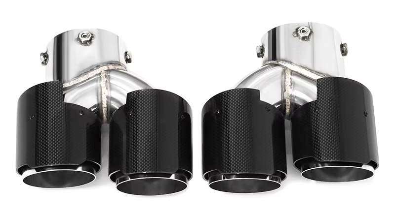 BMW Quad Carbon Exhaust Tips For 2 Series M240i G42 | 3 Series M340i G20/G21 | 4 Series M440i G22