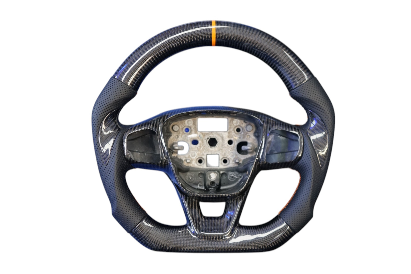 Ford Transit Custom 2018+ Perforated Leather Steering Wheel - SWTRANCUS14