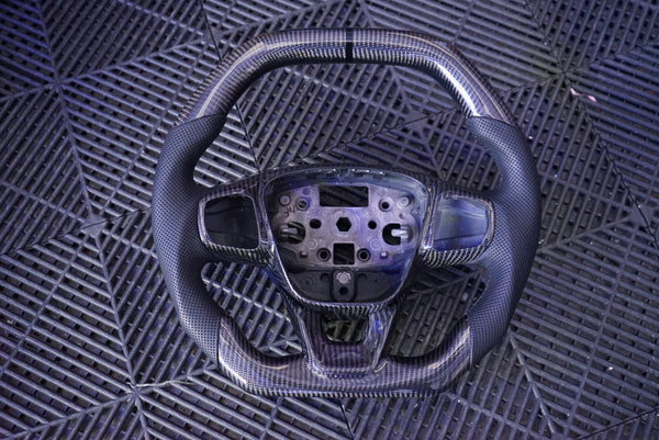 Ford Transit Custom 2018+ Carbon Fibre Steering Wheel - SWTRANCUS2