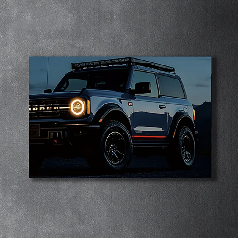 Custom LED Gloss Car Canvas Wall Art - Customise Yours / 60x40cm - DIVERSION