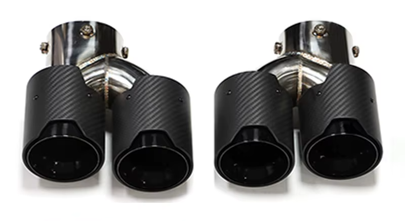 BMW Quad Carbon Exhaust Tips For 2 Series M240i G42 | 3 Series M340i G20/G21 | 4 Series M440i G22