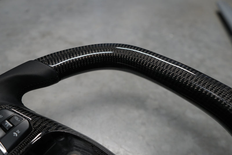 Ford Transit Custom 2018+ Carbon Fibre Steering Wheel - SWTRANCUS6