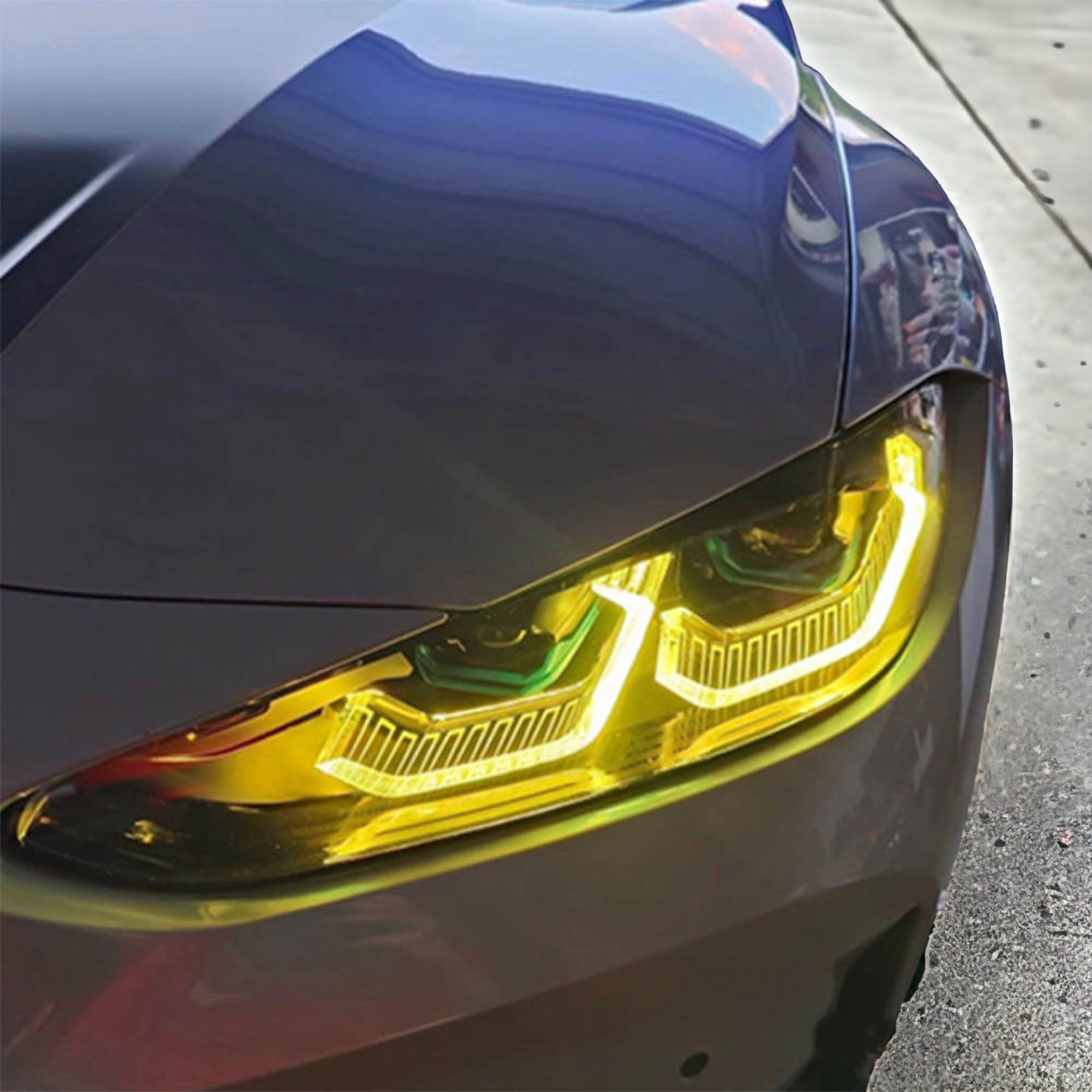 BMW 4 Series / I4 / M4 G80 G82 Laser Style Yellow DRL Module Kit (2019+ Models)