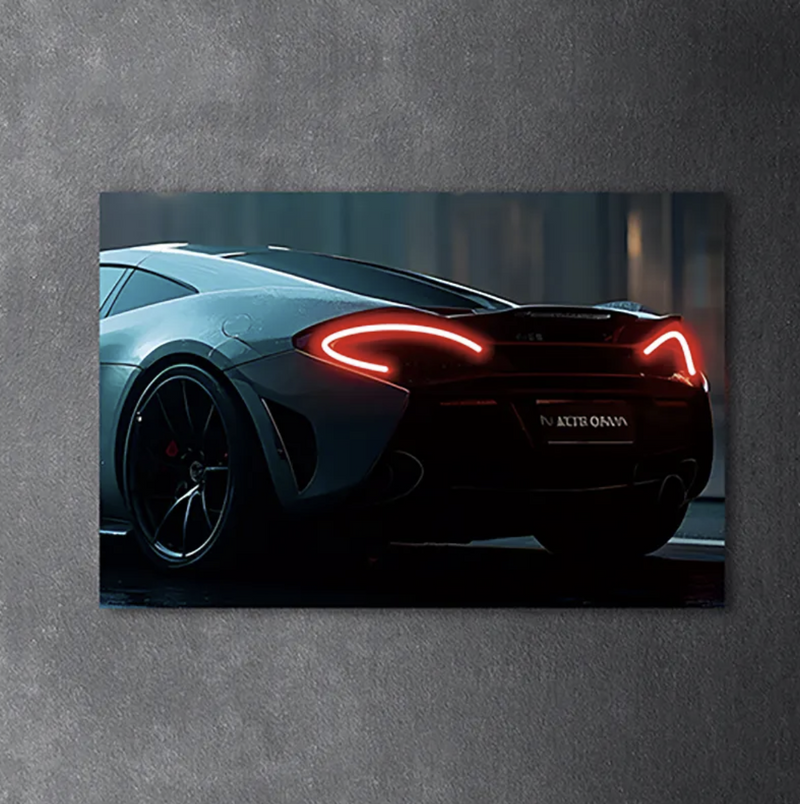 Custom LED Gloss Car Canvas Wall Art - Customise Yours / 60x40cm - DIVERSION