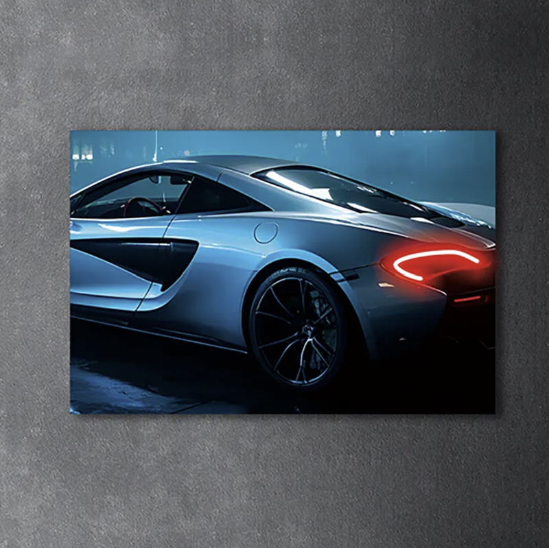 Custom LED Gloss Car Canvas Wall Art - Customise Yours / 60x40cm - DIVERSION