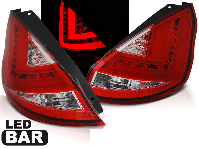 Ford Fiesta MK7 LED Custom Tail Lights (2009-2012 / Pre-Facelift) RED