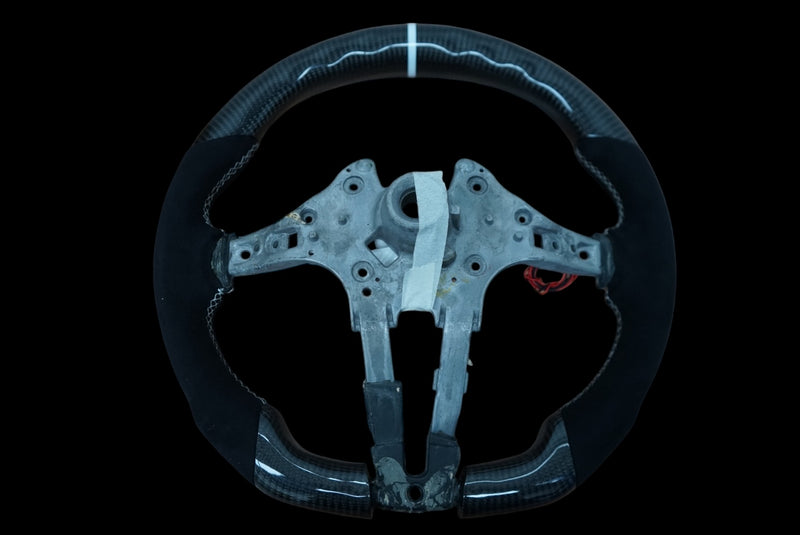 BMW 1, 2, 3, 4, 5 Series LED Carbon Fibre Steering Wheel (IN STOCK - SWBMWF4)