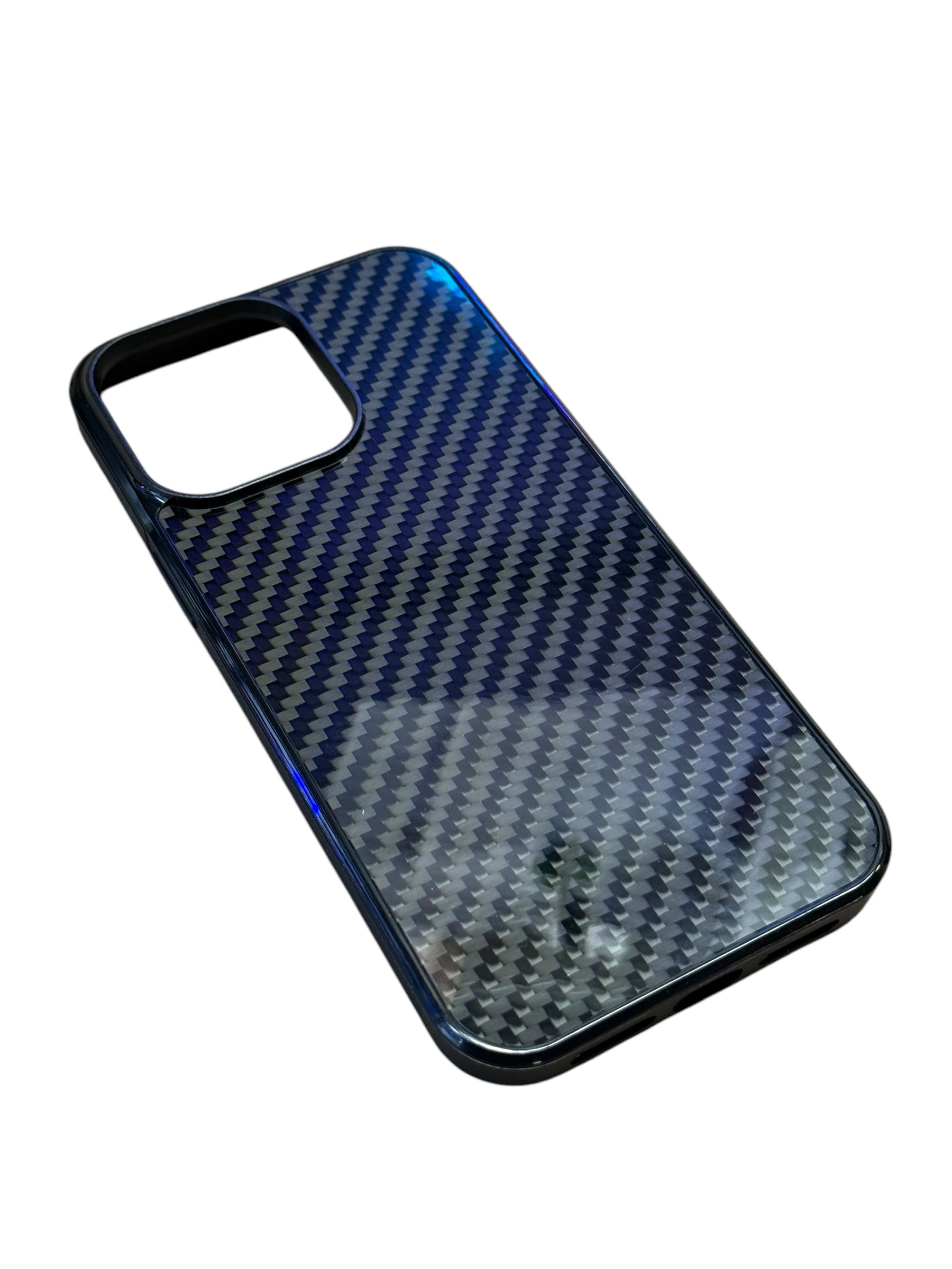 IPhone 13, 13 Pro, 13 Pro Max Twill Carbon + Colour Phone Case - DIVERSION