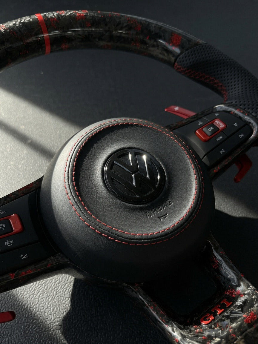 Volkswagen Golf MK7 / MK7.5 Polo MK5 / MK6 Carbon Steering Wheel - (IN STOCK | SWVWGTIR45)