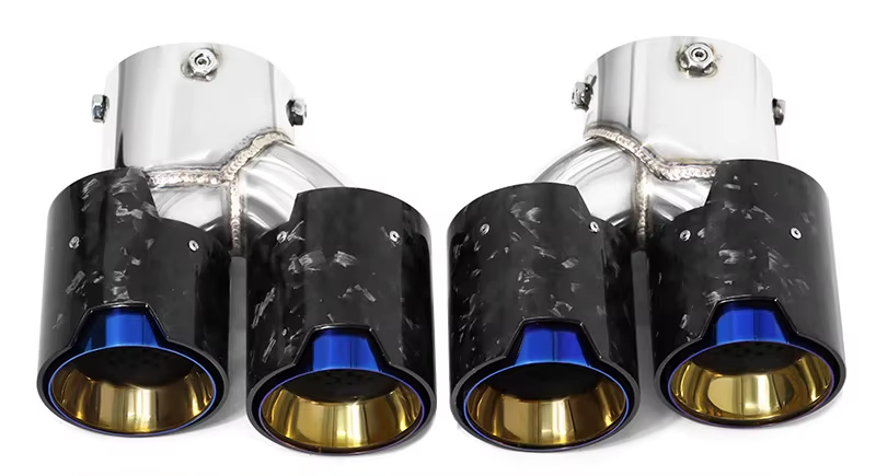BMW Quad Carbon Exhaust Tips For 2 Series M240i G42 | 3 Series M340i G20/G21 | 4 Series M440i G22