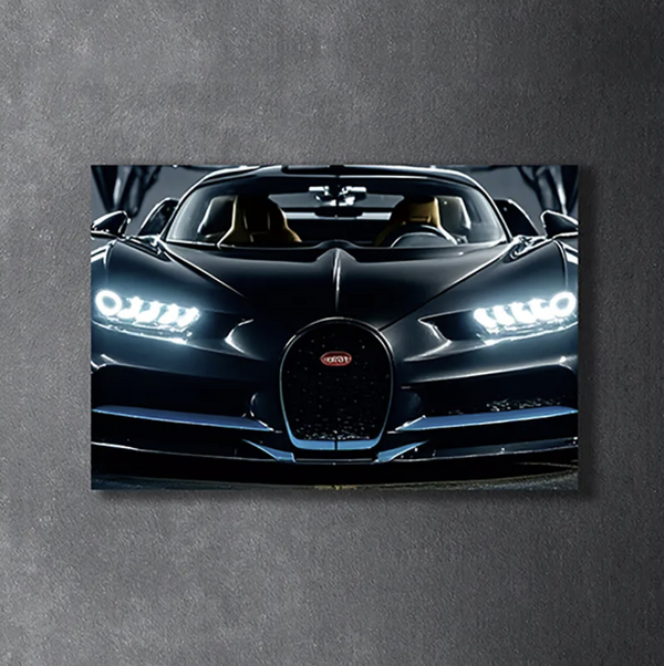 BUGATTI CHIRON LED Acrylic Wall Art / 60x40cm - DIVERSION