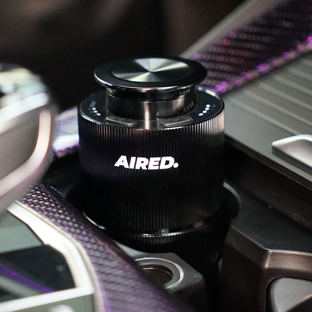 PRO1 In-Car / Home Mini Luxury Electronic Rechargeable Essential Oils Diffuser By AIRED. (BLACK)