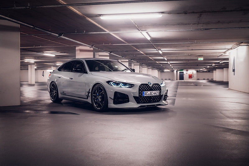 AC Schnitzer front splitter for BMW 4 series G26 Gran Coupe with M aerodynamic package and AC Schnitzer front spoiler elements (5111326330)
